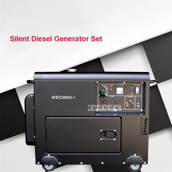 WEC6500J Portabil de uz Casnic de Mici Diesel Generator Set Cupru Pur Silent Generator de 5KW monofazat Generator Set 110V/220V 16L