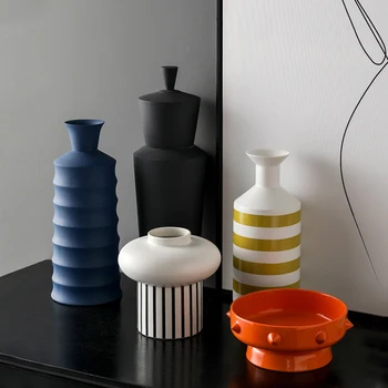 Modern, Semi-manual de Vaza Ceramica de Masă de Cafea Living Tava de Fructe Gustare de Stocare Nordic Acasă Decor Creativ, Vaze