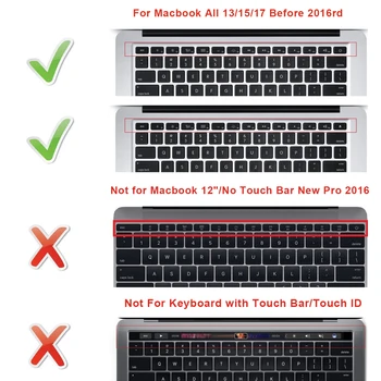 ASR 50pcs norvegiană Laptop Silicon Gel Capac Tastatură Piele Folie de protecție Pentru MacBook Air Pro 13