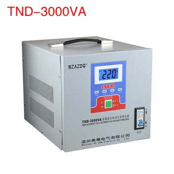 TND-3KVA display digital 3KW automată stabilizator de tensiune 3000W calculator 220V frigider vvoltage stabilizator monofazic