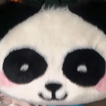 Oi Imitație De Păr Perna Panda Living Dormitor Camera Decor Drăguț Canapea Scaun De Luat Masa Pernă De Pluș Confortabil Covor