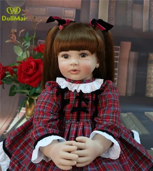 60cm Silicon Renăscut Baby Doll Jucării 24 inch printesa sue Bebe renăscut menina Toddler Copii Papusi Fete Cadou de Ziua de nastere