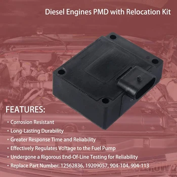 Piese Auto Auto a Pompei de Carburant Modul Driver PMD + Kit de Relocare pentru Chevrolet GMC 6.5 L -Țiței 12562836 19209057