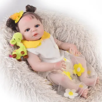 Bebe papusa reborn viu fata plina de silicon renăscut baby dolls 23
