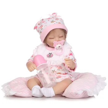 40cm silicon Moale renăscut baby doll jucării casă de joacă jucării fata papusa handmade realiste de moda papusa cadou pentru fetite bebe in viata