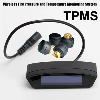 Presiunea în anvelope Sistemul de Monitorizare Auto TPMS cu 4 buc Senzori Externi de înaltă presiune Joasă temperatură înaltă avertismente