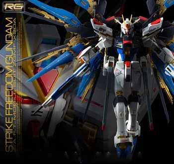 Bandai Anime Gundam Cifrele de Acțiune de Asamblare Model RG 14 1/144 Grevă, Libertatea de Asalt/Strike Libertatea Gundam Ornamente Decor