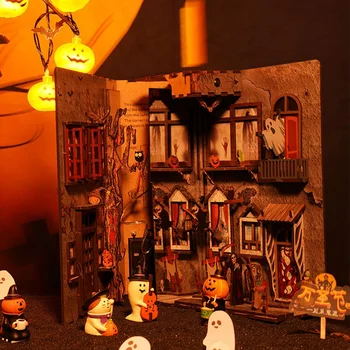 Halloween de Groază Bookend Stil Creativ DIY Colorat Manual de Vaci Puzzle Tridimensional 3D Model Cadou de Ziua de nastere