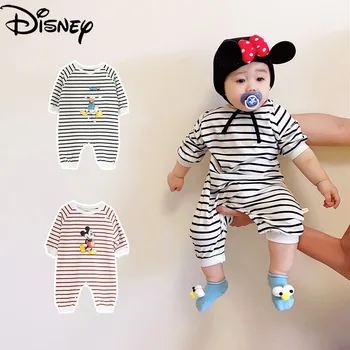 Disney Mickey Mouse copil haine de toamna pentru copii din bumbac romper copii cu mâneci lungi vladan nou-nascut salopeta 0-2 ani