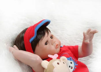 Băiatul renăscut baby dolls 48cm plin de silicon organism viu păpuși pentru copii cadou de ziua bebes renăscut corpo inteiro de silicon