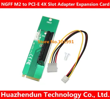 Top de vânzare 50PCS/LOT Transport Gratuit unitati solid state M2 la PCI-E 4X Slot Card Adaptor M pentru port M. 2 SSD Port PCI Express Card de Expansiune