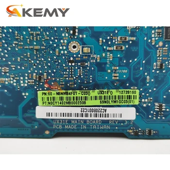 Akemy UX31E placa de baza Pentru ASUS ZenBook UX31E placa de baza ux31e Laptop placa de baza de Test Integrat ok DDR3 I7-2677/2640M, 4GB