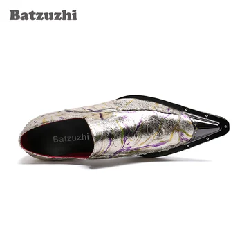Batzuzhi Stil Japonez Barbati Pantofi Rochie Formale Pantofi Ascuțite de Metal Sfat Oxfords Pantofi de Nunta Oamenii de Afaceri sunt sensibili pria, Mare 46