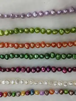 Noua PERLA en-gros de 20 suvite 8-9mm nugget forma multicolor perle de cultură siruri de caractere