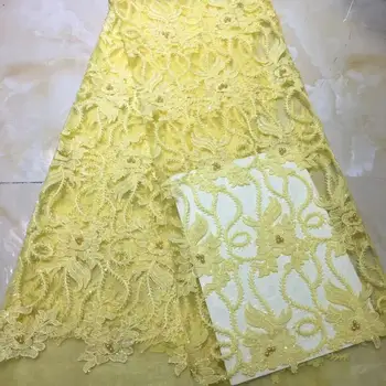 2019 Broderie franceză piatra șirag de mărgele Swiss net de înaltă calitate Nigerian Africane tul plasă de cablul de dantela tesatura pentru rochie CDN263