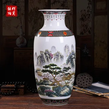 Jingdezhen Ceramică Vaza stil Chinezesc Decal meserii TV cabinet decor în stil Chinezesc simplu birou acasă