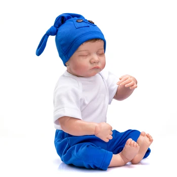 Bebe Papusa Reborn 19 Inch Realiste Nou-născut Renăscut Baby Levi Vinil silicon papusa rela nou-născuți copii cadou jucarii