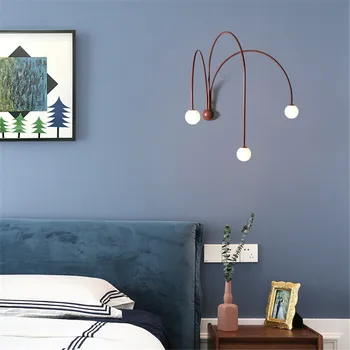 Nordic minimalist modern living lampă de perete Villa galerie design unic fundal decorare perete-corp de iluminat led