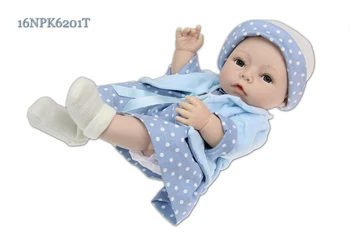 16 Inch(40 CM) Handmade Natural Renăscut Baby Dolls Silicon Corp Complet în condiții de Siguranță de Vinil Baby Doll Fete si Baieti Copii Cadou