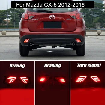 Trei Funcția de LED-uri Bara Spate Reflector Lampă de Semnalizare Coada de Lumină Lumina de Frână Lumină de Avertizare Pentru Mazda CX-5 CX5 2012-2016