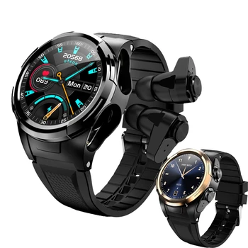 Cel Mai Nou Ceas Inteligent Bărbați Căști Bluetooth Termometru Temperatura Corpului Ecran Tactil Complet Sport Smartwatch Inteligent S201 Bratara