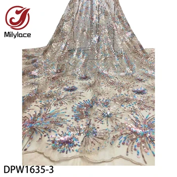 De lux Paiete Broderie Dantela Tesaturi Delicate 3D Broderie Flori franceză Tul Dantela pentru rochii de Mireasa DPW1635