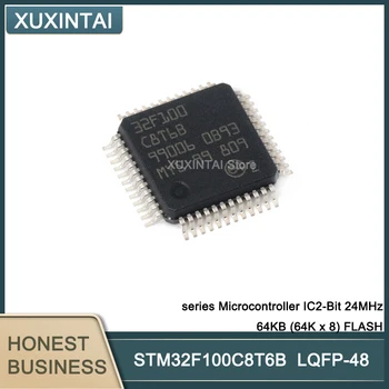 10buc/Lot STM32F100C8T6B STM32F serie Microcontroler IC 32-Bit 24MHz 64KB (64K x 8) FLASH