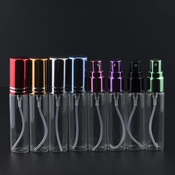 MUB - 10ML 100buc/lot Portabile Reîncărcabile Parfum Flacon de Sticlă cu Atomizor Colorate Spray Sticla Recipient Gol pentru Călătorie