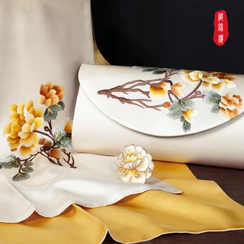 ★mătase eșarfe eșarfă de mătase brodate catarama dud mătase broderie genți de mână suzhou artizanat costum de mătase eșarfe