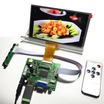 VGA 2AV Compatibil HDMI LCD de pe placa de control cu 7 inch 800*480 TFT WLED AT070TN94 400 cd/m2