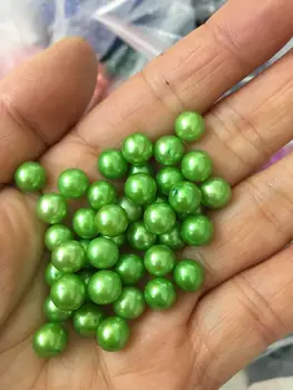 6-8mm AAA Lamaie Verde, Albastru, Bule de Culoare 1bucată Perlă în Scoica de apă Dulce Perla Naturala de Stridii Perla Vid Ambalaj 100buc/Lot