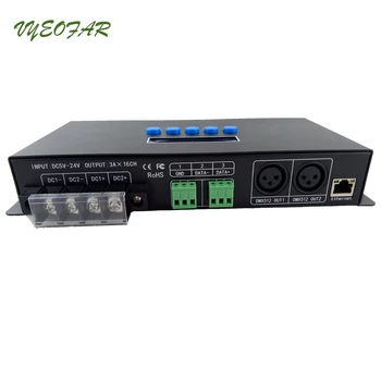 BC-216 DC5V-24V 16 Port Artnet la SPI/DMX Ethernet-SPI Pixel Controller 1024 Canal de Ieșire;Led Artnet la Controler DMX