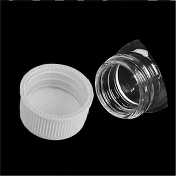 100 buc 14 mm Șurub Gura Sticle de Sticlă Capac Alb din Plastic, Sticle Goale DIY 22X40 mm 7 ml Fiole New Sosire