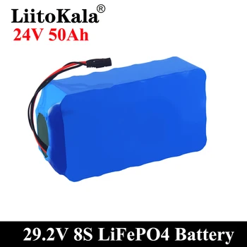 LiitoKala 24V 50Ah Lifepo4 Baterie 1000W 8S 24 Volt 50AH LFP Baterii Biciclete Electrice de Pescuit cu Barca Yacht 50A BMS