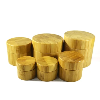 100buc*20g Goale de bambus mici crema de fata borcan cu capac pentru fata crema de piele