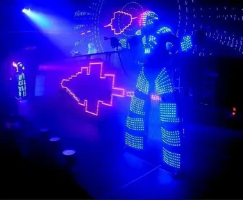 Led robot costum /LED Îmbrăcăminte/ LED costume/ LED Robot costume/ Luminos costum