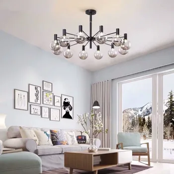 Lumina de lux camera de zi led candelabru modern și simplu acasă, sufragerie, dormitor lampa Nordic noutate cafe candelabru tavan