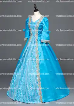 Top De Vânzare Victorian Război Civil Gotic Perioada Steampunk Teatru Bal Rochie Rococo Cosplay Dantela-Up Costume