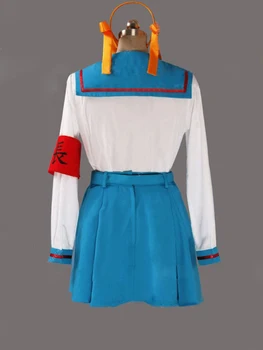 Anime Melancolie de Haruhi Suzumiya Uniformă Școlară Fata Cosplay Costum