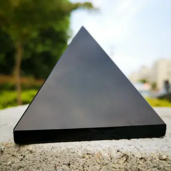 1520g naturale obsidian cristal de cuarț piramida de vindecare de căldură 1 buc