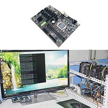 BTC B250 Miniere Placa de baza 12P Grafică Slot LGA 1151 RAM DDR4 SATA3.0 USB3.0 cu 6 la 8pini (6+2) Cablu de Alimentare+CPU Fan
