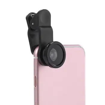 Ultra-portabil mobil obiectiv fisheye 3 in 1 aparat de fotografiat telefon mobil trusa lentile cu unghi larg macro obiectiv fisheye pentru iPhone, Samsung, Xiaomi