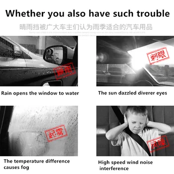 Pentru Nissan Versa 2008-Versa Fereastra Vizorului de Aerisire Nuante Soare Ploaie Deflector de Paza Pentru Accesorii Auto 4BUC/SET