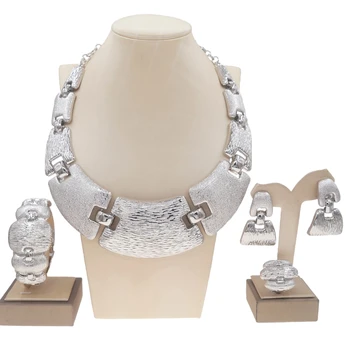 Yuliali en-Gros de Moda Stil Mare Set de Bijuterii Fabrica cele mai Recente Frumos Cadou de Nuntă Pentru Mireasă pentru Femei de Calitate Bijuterii Setsc