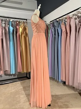 2022 noi culori diferite Pentru flori dantelă lung Conservatie Praf de Coral luckgirls Ruched Personalizate de moda rochie de bal