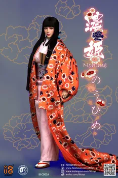 Noi Vinde 1/6 Scară I8-C003 Nohime îmbrăcăminte set Fată Japoneză Kimono Costumul De 12