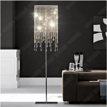 Creative cristal de lux lampa de podea minimalist modern living vertical de sticlă pătrat lampa interior lampa WF912222