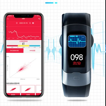 CHYCET pentru Femei, Bărbați Ceas Digital Inteligent Compatibil Mesaj Memento Împinge cu Heart Rate Monitor Somn de Fitness Sport Band
