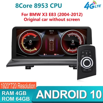 Qualcomm Multimedia Auto Pentru BMW X3 E83 2004-2012 Android 10.0 Autoradio Navigare GPS Stereo Unitatii IPS 10.25 Ecran Auto