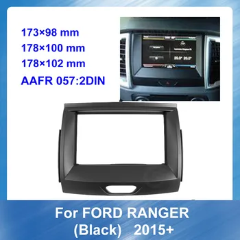 Dublu Din Masina Măștii Panoului de Radio pentru Ford Ranger+ Mașină Neagră, Cadru de Bord de Montare Kit de Instalare Placă de Față Rama Consola